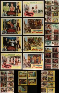 4h0605 LOT OF 69 1950S LOBBY CARDS 1950s incomplete sets from several different movies!