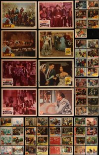 4h0612 LOT OF 63 COWBOY WESTERN LOBBY CARDS 1940s incomplete sets from several different movies!