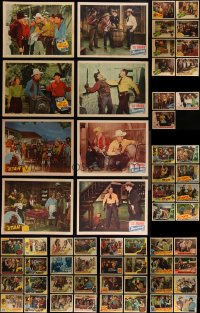 4h0584 LOT OF 99 COWBOY WESTERN LOBBY CARDS 1940s-1950s incomplete sets from several different movies!