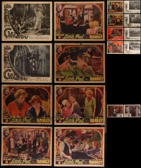 4h0703 LOT OF 18 LOBBY CARDS 1930s-1950s incomplete sets from several different movies!