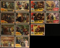 4h0726 LOT OF 13 BUSTER CRABBE COWBOY WESTERN LOBBY CARDS 1940s incomplete sets from his movies!