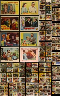 4h0510 LOT OF 188 1950S LOBBY CARDS 1950s great scenes from a variety of different movies!