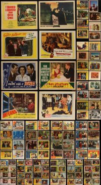 4h0536 LOT OF 160 1950S LOBBY CARDS 1950s great scenes from a variety of different movies!