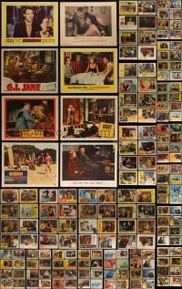 4h0500 LOT OF 200 1950S LOBBY CARDS 1950s great scenes from a variety of different movies!