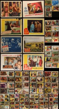 4h0546 LOT OF 149 1950S LOBBY CARDS 1950s great scenes from a variety of different movies!