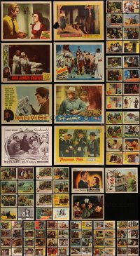 4h0548 LOT OF 147 1950S LOBBY CARDS 1950s incomplete sets from several different movies!