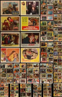 4h0539 LOT OF 158 1950S LOBBY CARDS 1950s great scenes from a variety of different movies!