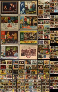 4h0527 LOT OF 169 1950S LOBBY CARDS 1950s great scenes from a variety of different movies!