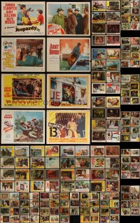 4h0537 LOT OF 159 1950S LOBBY CARDS 1950s great scenes from a variety of different movies!