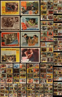 4h0503 LOT OF 196 1950S LOBBY CARDS 1950s great scenes from a variety of different movies!