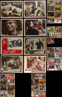 4h0639 LOT OF 45 LOBBY CARDS 1930s-1960s great scenes from a variety of different movies!