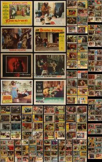 4h0511 LOT OF 187 1950S LOBBY CARDS 1950s great scenes from a variety of different movies!