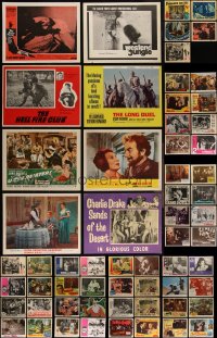 4h0616 LOT OF 61 LOBBY CARDS 1940s-1960s great scenes from a variety of movies!