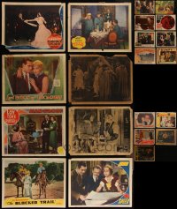 4h0692 LOT OF 21 LOBBY CARDS IN FAIR CONDITION 1920s-1940s great scenes from a variety of movies!