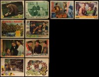 4h0702 LOT OF 18 LOBBY CARDS IN FAIR CONDITION 1930s-1940s great scenes from a variety of movies!