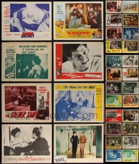 4h0635 LOT OF 47 LOBBY CARDS 1940s-1960s great scenes from a variety of different movies!