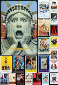 4h0362 LOT OF 75 FOLDED ONE-SHEETS 1970s-1990s great images from a variety of different movies!