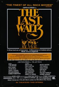 4h1185 LOT OF 3 UNFOLDED SINGLE-SIDED 27X40 LAST WALTZ R02 ADVANCE ONE-SHEETS R2002 Martin Scorsese