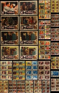 4h0488 LOT OF 275 LOBBY CARDS 1950s mostly incomplete sets from a variety of movies!