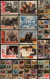 4h0566 LOT OF 113 LOBBY CARDS 1930s-1970s great scenes from a variety of different movies!