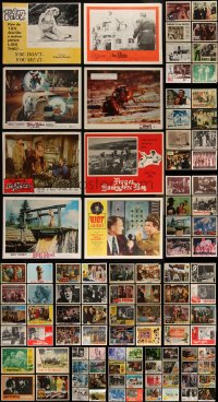 4h0583 LOT OF 100 LOBBY CARDS 1950s-1960s great scenes from a variety of different movies!