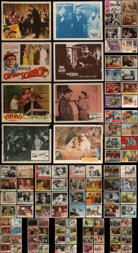 4h0567 LOT OF 112 LOBBY CARDS 1940s-1990s great scenes from a variety of different movies!