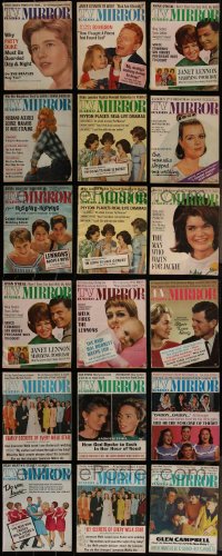 4h0268 LOT OF 23 1964-1969 TV RADIO MIRROR MAGAZINES 1964-1969 many great images & articles!