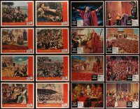 4h0712 LOT OF 16 TEN COMMANDMENTS 1966 & 1972 RE-RELEASE LOBBY CARDS R1966-R1972 Cecil B. DeMille!