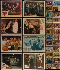 4h0661 LOT OF 34 1940S LOBBY CARDS 1940s great scenes from a variety of different movies!