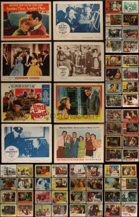 4h0593 LOT OF 88 1950S LOBBY CARDS 1950s great scenes from a variety of different movies!