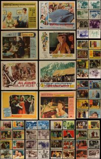 4h0600 LOT OF 75 1950S LOBBY CARDS 1950s great scenes from a variety of different movies!