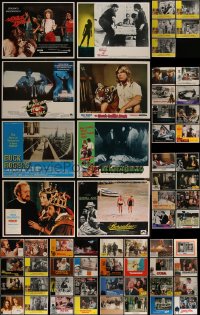 4h0604 LOT OF 69 1970S LOBBY CARDS 1970s great scenes from a variety of different movies!