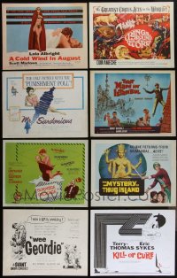 4h0727 LOT OF 13 1960S TITLE CARDS 1960s great images from a variety of different movies!