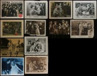 4h0728 LOT OF 12 SILENT MOVIE LOBBY CARDS 1910s-1920s great scenes from several different movies!