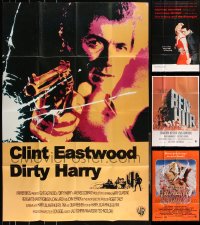 4h0221 LOT OF 4 FOLDED COMMERCIAL POSTERS 1990s Dirty Harry, Ben-Hur, Prince and the Showgirl!