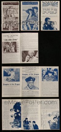 4h0870 LOT OF 3 HOLLYWOOD ASIAN ENGLISH LOCAL THEATER HERALDS 1930s cool different images!