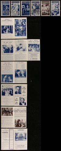 4h0868 LOT OF 6 ENGLISH LOCAL THEATER HERALDS 1930s different images from a variety of movies!