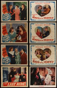 4h0708 LOT OF 17 ELEANOR PARKER LOBBY CARDS 1940s-1950s incomplete sets from several of her movies!