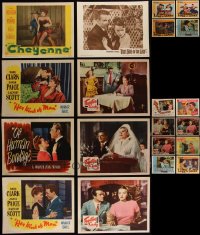 4h0695 LOT OF 20 JANIS PAIGE LOBBY CARDS 1940s-1950s incomplete sets from several of her movies!