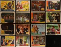 4h0721 LOT OF 15 CONSTANCE MOORE LOBBY CARDS 1940s incomplete sets from several of her movies!