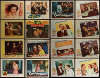 4h0711 LOT OF 16 TERESA WRIGHT LOBBY CARDS 1940s-1950s incomplete sets from several of her movies!