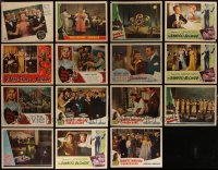 4h0719 LOT OF 15 FRANCES LANGFORD LOBBY CARDS 1940s incomplete sets from several of her movies!