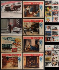 4h0637 LOT OF 46 LOBBY CARDS 1950s-1980s incomplete sets from a variety of different movies!