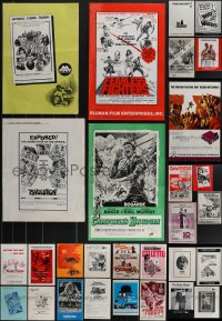 4h0083 LOT OF 29 UNCUT PRESSBOOKS 1960s-1970s advertising for a variety of different movies!