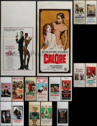 4h0935 LOT OF 17 FORMERLY FOLDED ITALIAN LOCANDINAS 1960s-1990s a variety of cool movie images!