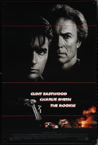 4h1179 LOT OF 4 UNFOLDED SINGLE-SIDED ROOKIE ONE-SHEETS 1990 Clint Eastwood & Charlie Sheen!