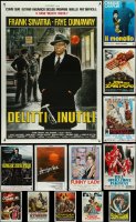 4h0149 LOT OF 19 FOLDED ITALIAN ONE-PANELS 1960s-1990s great images from a variety of movies!