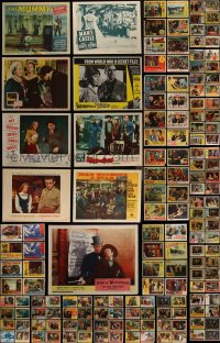 4h0518 LOT OF 177 1950S LOBBY CARDS 1950s great scenes from a variety of different movies!