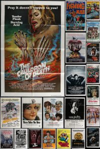 4h0413 LOT OF 26 FOLDED ONE-SHEETS 1970s-1980s great images from a variety of different movies!