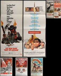 4h0482 LOT OF 3 FOLDED ONE-SHEETS & 4 INSERTS 1950s-1960s great images from a variety of movies!